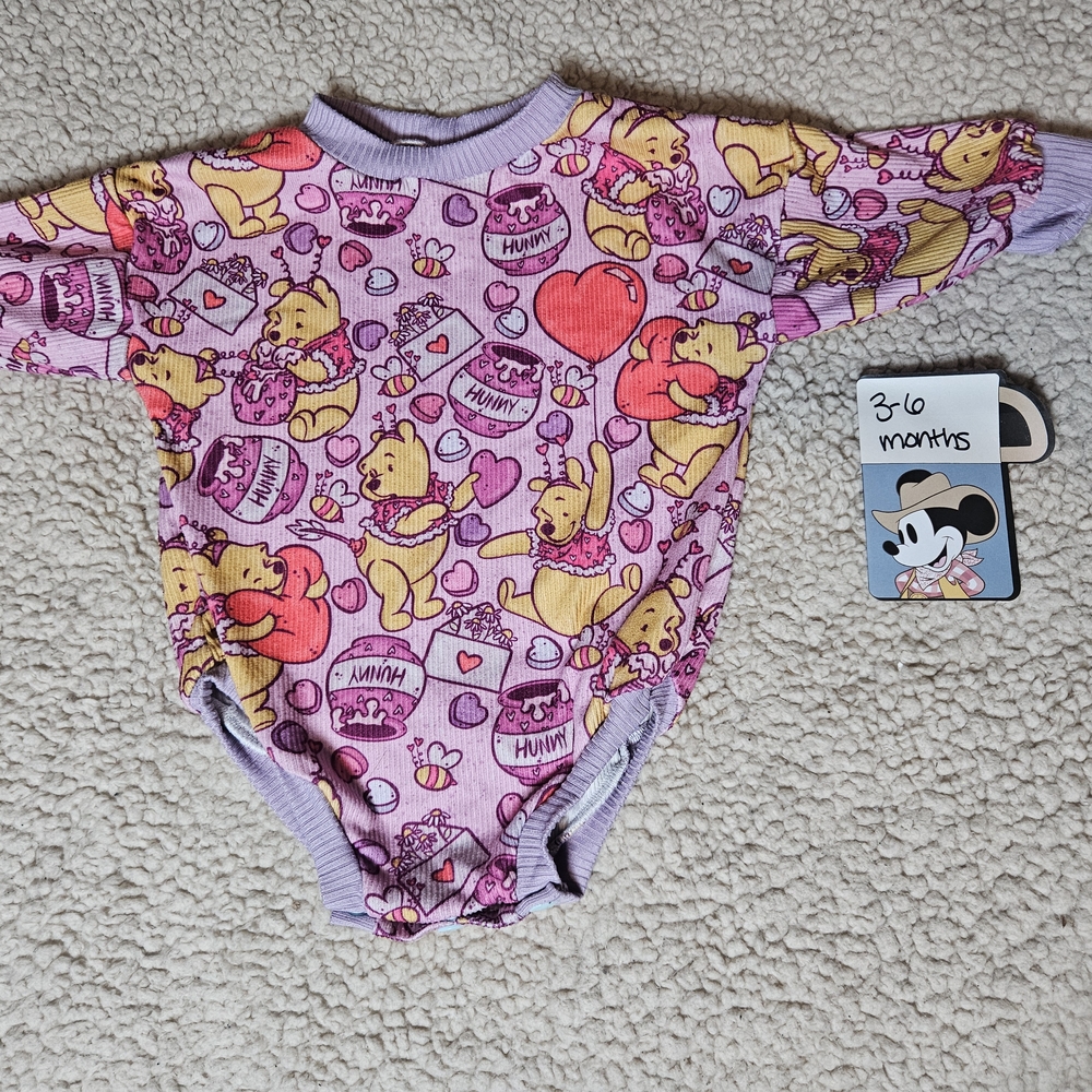Disney Winnie the Pooh Purple and Yellow Bodysuit